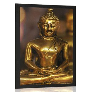 POSTER BUDDHA WITH AN ABSTRACT BACKGROUND - FENG SHUI - POSTERS
