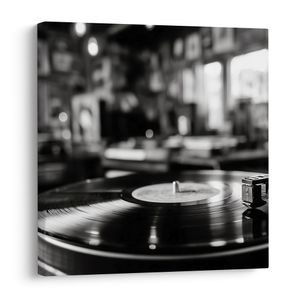 КАРТИНА НА ПЛАТНО – ВИНТИДЖ ГРАМОФОННА ПЛОЧА - ВИНТИДЖ И РЕТРО КАРТИНИ - КАРТИНИ