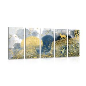 5-PIECE CANVAS PRINT WONDERLAND - ABSTRACT PICTURES - PICTURES