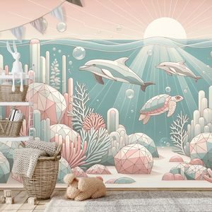 ΑΥΤΟΚΌΛΛΗΤΗ ΤΑΠΕΤΣΑΡΊΑ ΥΠΟΒΡΎΧΙΟΣ ΚΌΣΜΟΣ ΣΕ ΠΑΣΤΈΛ ΧΡΏΜΑΤΑ - ΠΑΙΔΙΚΈΣ ΤΑΠΕΤΣΑΡΊΕΣ - ΤΑΠΕΤΣΑΡΊΕΣ