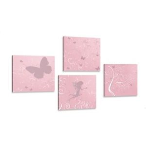 CANVAS PRINT SET MAGICAL FAIRY - SET OF PICTURES - PICTURES