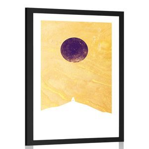 AFFICHE AVEC MONTURE LUEUR UNIQUE DE LA LUNE - DE NOTRE ATELIER - AFFICHES