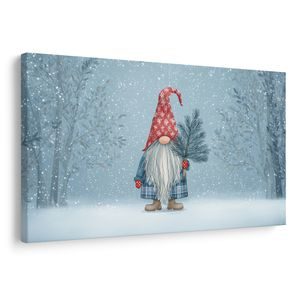 VÁNOČNÍ OBRAZ ZIMNÍ SKŘÍTEK V LESE - VÁNOČNÍ A ZIMNÍ OBRAZY - OBRAZY