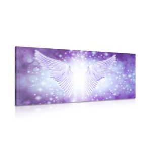 CANVAS PRINT WINGS WITH ABSTRACT ELEMENTS - PICTURES OF ANGELS - PICTURES