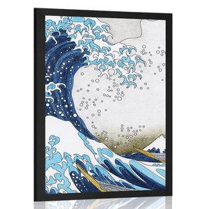 Plakat reprodukcija Veliki val pred Kanagavo – Kacušika Hokusai