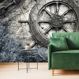 SELF ADHESIVE WALLPAPER NAUTICAL HELM - SELF-ADHESIVE WALLPAPERS - WALLPAPERS