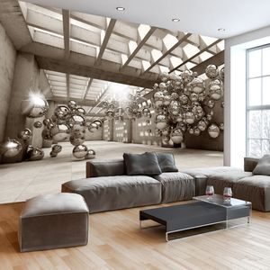 Self adhesive wallpaper abstract room