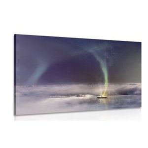 TABLOU AURORA POLARĂ DEASUPRA LACULUI - TABLOURI LACURI - TABLOURI