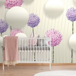 SELF ADHESIVE WALLPAPER INTERESTING ABSTRACT FLOWERS - SELF-ADHESIVE WALLPAPERS - WALLPAPERS