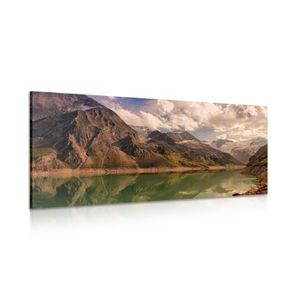 WANDBILD SEE IN DEN BERGEN - BILDER VON NATUR UND LANDSCHAFT - BILDER