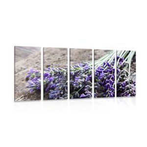 TABLOU 5-PIESE BUCHETUL DIN LAVANDĂ - TABLOU FLORI - TABLOURI