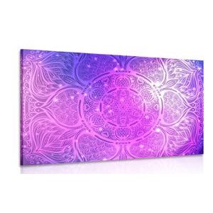 WANDBILD INDISCHES MANDALA MIT GALAKTISCHEM HINTERGRUND - BILDER MIT FENG SHUI-MOTIVEN - BILDER