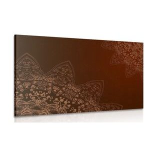 OBRAZ MODERNÉ PRVKY MANDALY V ODTIEŇOCH HNEDEJ (2) - PICTURES - 🔥 TOTAL SALE 🔥