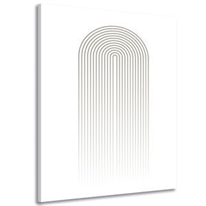 SLIKA MINIMALISTIČKA DUGA MID-CENTURY - APSTRAKTNE SLIKE - SLIKE