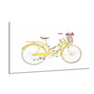OBRAZ ILUSTRÁCIA RETRO BICYKLA - VINTAGE A RETRO OBRAZY - OBRAZY