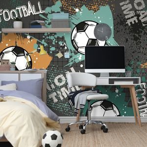 TAPETA FUTBALOVÁ LOPTA V MODERNOM PREVEDENÍ - TAPETY - 🔥 TOTÁLNY VÝPREDAJ 🔥