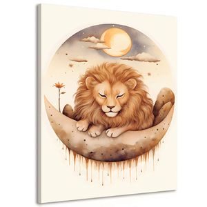 CANVAS PRINT DREAMY LION - DREAMY LITTLE ANIMALS - PICTURES