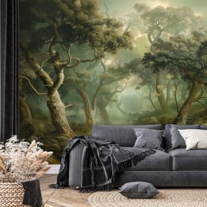 SAMOLEPÍCÍ TAPETA TAJEMNÝ LESNÍ PRŮCHOD - WALLPAPERS JUNGLE - WALLPAPERS