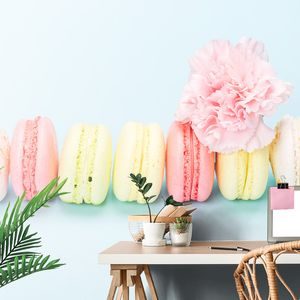 WALL MURAL TASTY MACARONS - WALLPAPERS FOOD AND DRINKS - WALLPAPERS