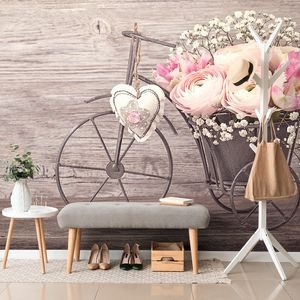 SELF ADHESIVE WALL MURAL FLOWERS IN A VINTAGE VASE - SELF-ADHESIVE WALLPAPERS - WALLPAPERS