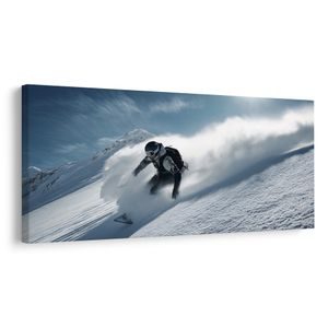 CANVAS SCHILDERIJ FEESTELIJKE SNEEUWEXPLOSIE - SCHILDERIJEN MENSEN - SCHILDERIJEN