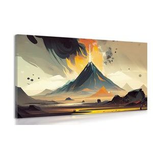 CANVAS PRINT ACTIVE VOLCANO - PICTURES MOUNTAINS - PICTURES