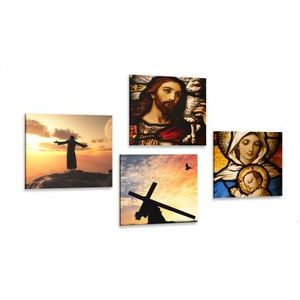 CANVAS PRINT SET HEAVENLY KINGDOM - SET OF PICTURES - PICTURES