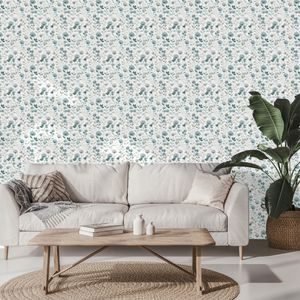 ΑΥΤΟΚΌΛΛΗΤΗ ΤΑΠΕΤΣΑΡΊΑ ΑΠΑΛΆ ΜΠΛΕ ΆΝΘΗ ΜΕ ΦΎΛΛΑ - ΤΑΠΕΤΣΑΡΊΕΣ - 🔥 ΣΥΝΟΛΙΚΉ ΠΏΛΗΣΗ🔥