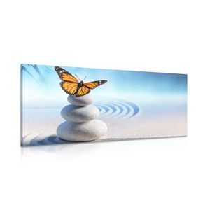 KÉP KÖVEK EGYENSÚLYA ÉS LEPKE - FENG SHUI KÉPEK - KÉPEK
