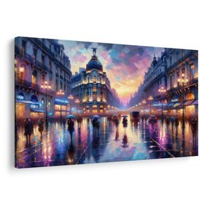 SLIKA SLIKARSKI POGLED NA VEČERNI PARIZ - SLIKE PARIZ - SLIKE