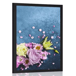 AFFICHE – NATURE MORTE DE FLEURS - FLEURS - AFFICHES
