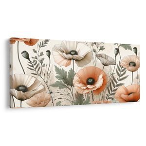 OBRAZ PASTELOVÉ LUČNÍ MÁKY - OBRAZY MÁK - OBRAZY
