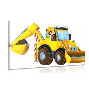 TABLOU EXCAVATOR PENTRU COPII - TABLOURI PENTRU COPII - TABLOURI