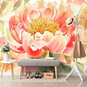 CARTA DA PARATI AUTOADESIVA – PEONIE ROSSE - CARTA DA PARATI AUTOADESIVE - CARTA DA PARATI