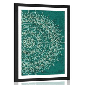 AFFICHE – MANDALA DESSINÉ À LA MAIN - FENG SHUI - AFFICHES
