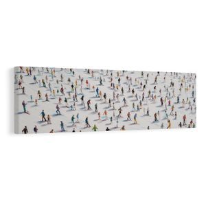 OBRAZ LYŽAŘI V ZIMNÍM PARKU - VÁNOČNÍ A ZIMNÍ OBRAZY - ΠΊΝΑΚΕΣ