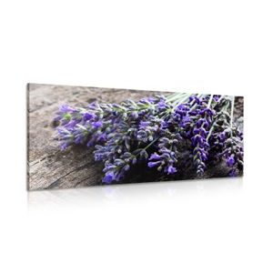 CANVAS PRINT LAVENDER BOUQUET - PICTURES FLOWERS - PICTURES