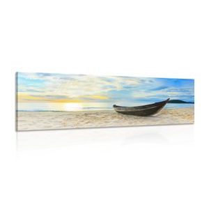 WANDBILD PANORAMA EINES SCHÖNEN STRANDES - BILDER VON NATUR UND LANDSCHAFT - BILDER