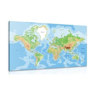 Kép hagyományos világ térkép