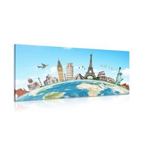 STAMPA SU TELA – GIRO DEL MONDO - QUADRI CITTÀ - STAMPE E QUADRI