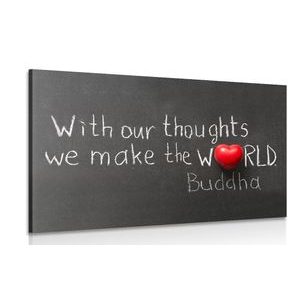 WANDBILD BUDDHAS ZITAT - BILDER MIT SPRÜCHEN UND ZITATEN - BILDER