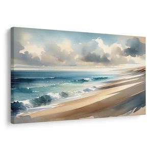 OBRAZ POCIĄGNIĘCIA MORZA NA PŁÓTNIE - OBRAZY MORZA I PLAŻY - OBRAZY