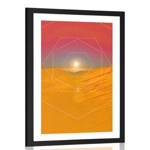 POSTER MIT PASSEPARTOUT BUNTES ZUSAMMENSPIEL - MOTIVE AUS UNSERER WERKSTATT - POSTER