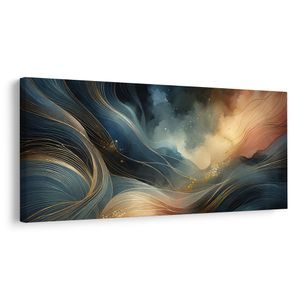 QUADRO SU TELA – FLUSSO ONIRICO - QUADRI FORME ASTRATTE - STAMPE E QUADRI