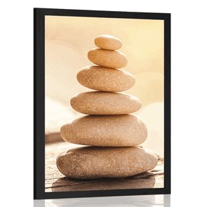 AFFICHE – PYRAMIDE STABLE DE PIERRES - FENG SHUI - AFFICHES