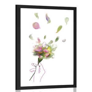 POSTER MIT PASSEPARTOUT BLUMENFEE - MOTIVE AUS UNSERER WERKSTATT - POSTER