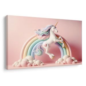 OBRAZ KOUZELNÝ JEDNOROŽEC S DUHOU - DĚTSKÉ OBRAZY ZVÍŘÁTKA - OBRAZY