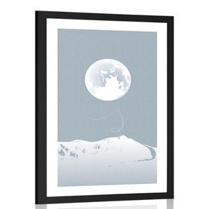 Plakat s paspartujem lunin ščip