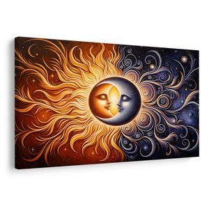 OBRAZ SÚZVUK SLNKA A MESIACA - OBRAZY MESIAC - OBRAZY