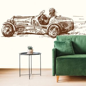 WALLPAPER RETRO RACING CAR - WALLPAPERS VINTAGE AND RETRO - WALLPAPERS